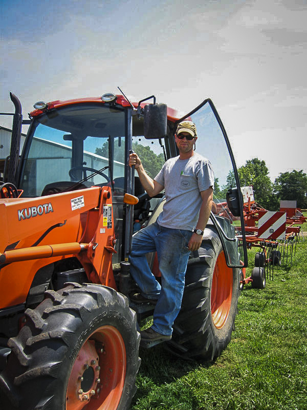 Image of Sean with Tractor